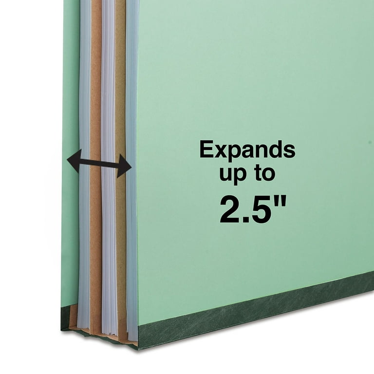 Staples Pressboard Classification Folder 2-Dividers 2.5