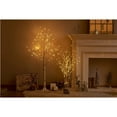 thumbnail image 3 of 4Ft Birch Tree Lighted with 48 LEDs, White Christmas Tree Lights with Base, Artificial Birch Tree with Lights Decor for Christmas/Party/Wedding/Office/Home/Bedroom, Plug-in Indoor Outdoor Use, K398, 3 of 10