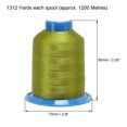 thumbnail image 3 of Unique Bargains 1312 Yards 210D/0.32mm Extra Strong Bonded Polyester Threads (Olive, 2 Pack), 3 of 4
