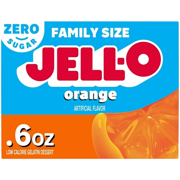 Jell-O Orange Sugar Free Gelatin Dessert Mix (0.6 oz Box) (Pack of 3)