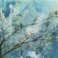 thumbnail image 2 of Goldberger, Jennifer 26x26 White Modern Wood Framed Museum Art Print Titled - Moonlit Branches I, 2 of 4