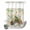 RuralQS5589, variant on No Hook Shower Curtain with Built-in Rings - Sage Green Farmhouse Striped Washable Waterproof Fabric Bathroom Curtains for Hotel,Rentals, 72 X 72 Inch Long , Vintage Wood Texture Mottled