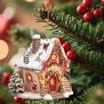 thumbnail image 3 of YIKA 5 PCS Christmas Snow House 2D Acrylic Pendant - Coffee Cup Themed Ornament For Car Interior Backpack Window Door & Christmas Tree Decor, Holiday Home Hanging Decoration C, 3 of 6