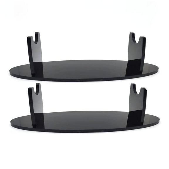 mini Sword Stand Samurai Knife Display Stand,lightsaber Sword Stand Holder, Acrylic Desktop Decorative Fixed Sword (Black Pack 2)