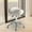 White, variant on Elodie Saddle Stool Ergonomic Lift Stool Thick Seat Padding Swivel Salon Stool for Bars grey