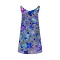 thumbnail image 4 of Viikei Women Dress Summer Maxi Dresses,Sun Dresses for Women Plus Size,Women's Sleeveless Round Neck Printed Casual Daily Beach Medium Style Dress Purple XXL, 4 of 5
