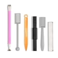 thumbnail image 1 of Juego de 6 herramientas para magnetizar uñas con bolígrafos de doble punta con diseño floral, imán fuerte, gel con efecto ojo de gato, para uso profesional, bricolaje en casa., 1 of 9