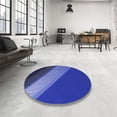 thumbnail image 4 of Ahgly Company Machine Washable Indoor Rectangle Transitional Cobalt Blue Area Rugs, 8' x 12', 4 of 7