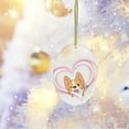 thumbnail image 3 of MYTAKEND Sublimation Ceramic Ornament Sublimation Ornament Blank Ceramic Disc Decor for Xmas Tree Ornament, 3 of 7