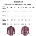 thumbnail image 7 of Coevals Club Men's Western Shirt Cowboy Plaid Country Pearl Snap Button Long Sleeve Two Pockets Work Shirts 10 Light Blue White Gray 4X-Large, 7 of 7