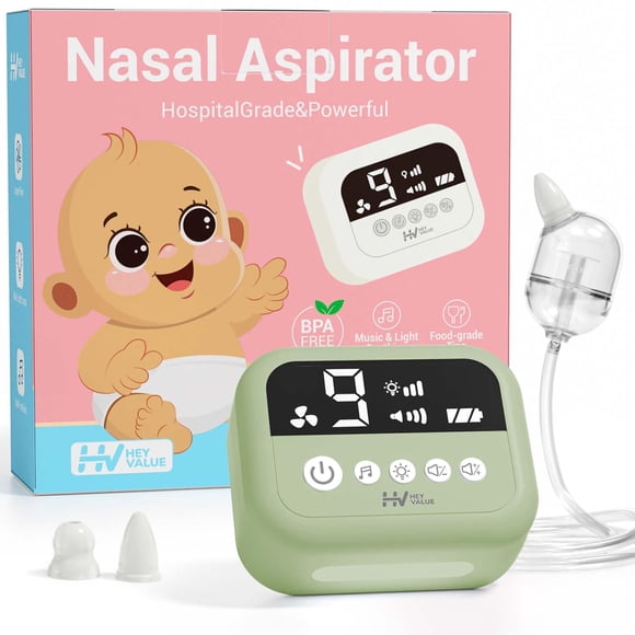 Aspirador nasal HEYVALUE de grado hospitalario con 9 niveles de succión