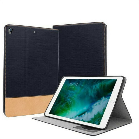 Mignova For iPad 9.7 inch 5th 6th Gen 2017 2018 Tablet Case Premium PU Leather Split Smart case Holder with Automatic Sleep/Wake Function Folio Flip Case For Apple ipad 9.7" A1822/A1823 - Blue