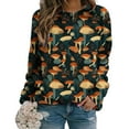 thumbnail image 2 of Uootdi Oversized Sweatshirt for Women Cute Printed Graphic Crewneck Long Sleeve Shirts Y2k Casual Pullover Tops Gift, 2 of 5