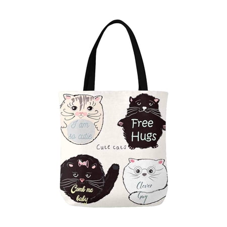Borsa Della Spesa Riutilizzabile Artsy Cats – Confezione Da 100 Pezzi