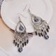 thumbnail image 2 of Qarigey Dido-pendientes con borlas de estilo bohemio para mujer y niña, aretes colgantes con flecos largos, joyería Vintage para mujer Ropa, zapatos y accesorios Miscelánea gris, 2 of 5