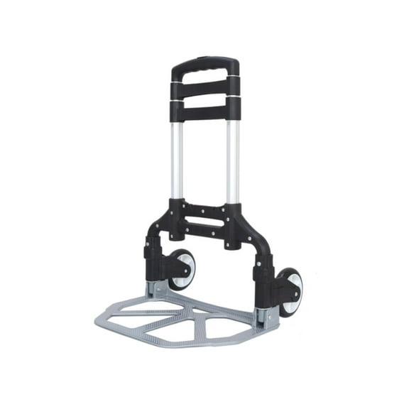 MPM Foldable Hand Truck and Dolly Cart, Aluminum Luggage Trolley, Lightweight Folding Hand Cart, Multipurpose Use For Office, Travel, Moving and Indoor Outdoor Home