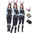 thumbnail image 1 of Halloween Judy Rabbit Nick Fox Anime COSPLAY Rabbit Judy Police Officer Costume Holiday Supplies, 1 of 5