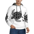 thumbnail image 2 of Goofa Family Of Sea Turtles for Men's Hooded Sweatshirt - Lightweight Pullover Hoodie with Kangaroo Pocket, Perfect for Everyday Wear-Small, 2 of 7