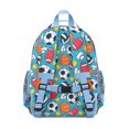 thumbnail image 3 of Baseball Football Pattern Backpack for School,Cute School Bag,Schoolbag with Adjustable Shoulder Straps & Padded Back,15.25"x11.5"x5.25", 3 of 5