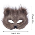 thumbnail image 2 of Demi-Visage à Thème Animalier pour Jeu de Rôle et Fêtes d'Halloween Design Réaliste pour Hommes, 2 of 5