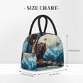 thumbnail image 2 of Rateoe Iceberg Bald Eagle Pattern Lunch Bag Women, Lunch Box, Lunch Bag, Small Leakproof Lunch Tote Large Capacity Reusable Insulated Cooler Lunch Container, 2 of 6