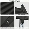 thumbnail image 5 of Pakunoda 10' X 20' Carport Canopy Replacement Cover, Portable Car Garage Shelter Party Top Tent with 34PC Ball Bungees, Grey (Only Cover, Frame Not Included), 5 of 8