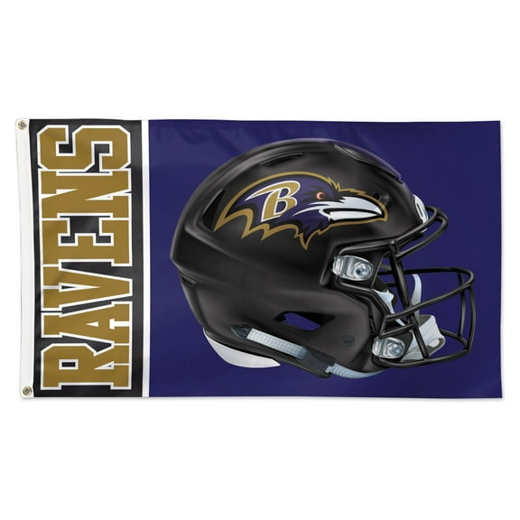 WinCraft Baltimore Ravens 3' x 5' Helmet Deluxe Single-Sided Flag