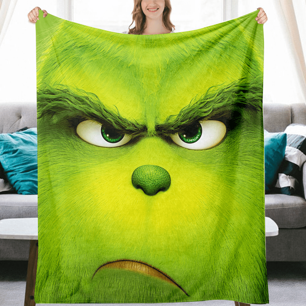 The Grinch UltraSoft Blanket Home Decorative Warm Plush Cozy Soft