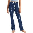 thumbnail image 2 of vokkrv Girls Flare Leggings Kids Bell Bottoms High Waisted Bootcut Yoga Dance Flared Pants Navy 6-7 Years, 2 of 7