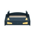 thumbnail image 3 of PORKISS Race Car Twin Bed, Twin Size Floor Bed with Storage, Toddler Bed with Slat, No Box Spring Needed, Montessori Bed, Twin Bed for Kids, Boys, Dark Blue, 3 of 10