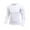 White, variant on Men's Quick Dry Long Sleeve Compression Baselayer T-shirts Sports Tops