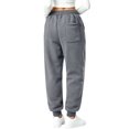 thumbnail image 5 of Mifsaly Womens Jogger Sweatpants Baggy High Waisted Lounge Pants Casual Drawstring Elastic Waist Loose Fit Athletic Joggers with Pockets Dark Gray,XL, 5 of 7