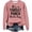 Pink, variant on It's A Throat Punch Kinda Day Sweatshirt for Women 2026 Trendy Casual Crewneck Funny Graphic Sweatshirts Womens Pullover Top
