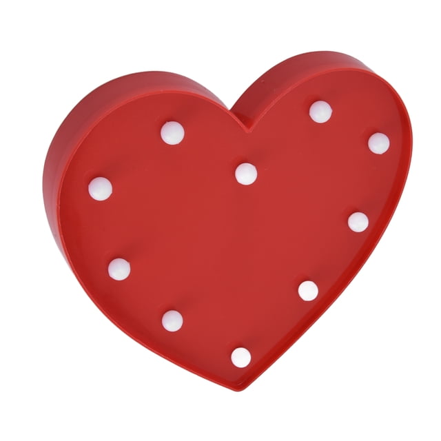 Lámpara de noche LED en forma de corazón, luz nocturna en forma de corazón, luces decorativas para habitación de niños, luz nocturna en forma de corazón, elegante y moderna