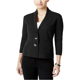 thumbnail image 1 of Alfani Chaqueta de moto tejida de 3 botones para mujer, negra, mediana Alfani Chaqueta de moto, 1 of 2