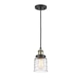 thumbnail image 3 of Innovations Lighting  Franklin Restoration Bell - 1 Light 5" Cord Hung Mini Pendant Deco Swirl/Black Antique Brass, 3 of 5