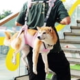thumbnail image 5 of Emergency Dog Lift Harness Sling - Pet Mobility Aid for Elderly/Injured Dogs, Help Em Up Harness for Dogs,Adjustable Support Carrier for Arthritis, Stair Assistance & Rehabilitation Therapy(Pink, L), 5 of 7