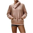 thumbnail image 1 of CEHVOM Veste Chaude pour Femmes Hiver à Fermeture Éclair Unie à Manches Longues, 1 of 8
