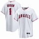 thumbnail image 1 of Camiseta clásica de béisbol blanca de Los Angeles Angels, número 1 del novio, con número de estrella bordado.-XL, 1 of 2