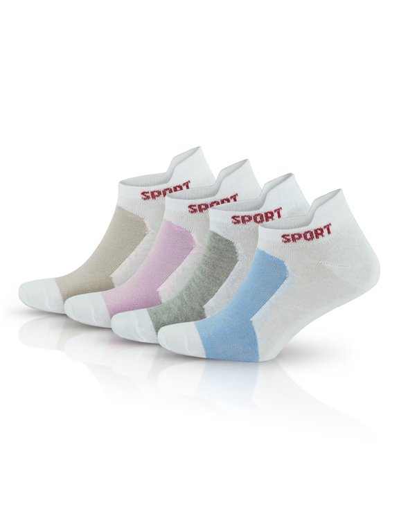 Cotton Ankle Socks For Women | 4 Pairs | Model: 2082
