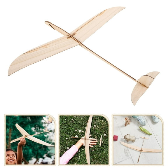 Raindrops Wooden Hand Launch Glider Aircraft Easy To Assemble Fly Long Distance Glider For Indoor Outdoor Activities Diy Model Airplane Kit