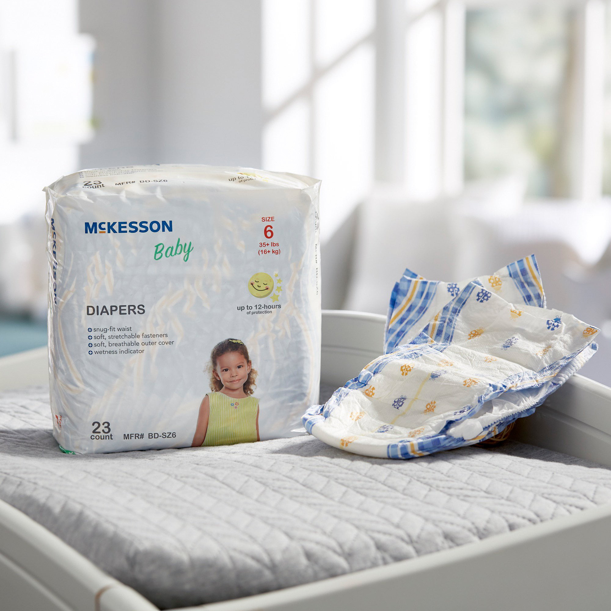 McKesson Baby Baby Diaper Size 3, 16 to 28 lbs. BD-SZ3, 28 Ct