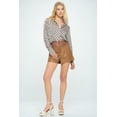 thumbnail image 4 of PROVA  Women's Targa Oversized Geometric Print Long Sleeve Button Down Top, 4 of 8