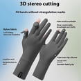 thumbnail image 4 of 1 Pair Unisex Anti-Slip Palm UV Protection Breathable Ice Silk Gloves Outdoor Cycling Driving Gloves, 4 of 5