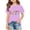Purple, variant on GobdXE Girls Second Grade T-Shirt First Day of School Short Sleeve Casual Tee Color:Pink,Size:9-10 Years