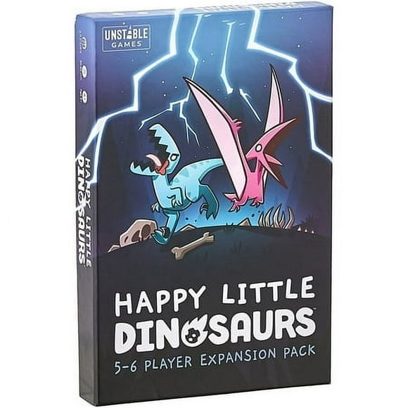 Unstable Games Happy Little Dinosaurs 5-6 Player Expansion Pack - Cute Card Game for Kids, Teens, & Adults - Dodge Life鈥檚 Disasters! - Ages 8+ - Great for Game Night