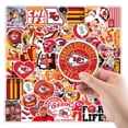 thumbnail image 3 of Paquete de pegatinas de los Kansas City Chiefs Football Anime, 50 unidades, 3 of 5