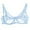 Blue, variant on Luxalzxs Sexy Lace Bra for Women Demi Sheer Mesh See Through Breathable Bowknot Wireless Embroidered Bras no Underwire Push up Bralettes