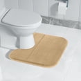 thumbnail image 5 of Dmlowu Memory Foam Toilet Rug 16x20" Extra Soft Bathroom Rugs Quicker Dry Non Slip Commode Contour Rug U Shape Bathroom Rug for Hotel Home, 5 of 8