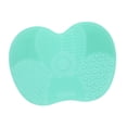 thumbnail image 4 of Almohadilla limpiadora para brochas de maquillaje, herramienta de limpieza con almohadilla de fregado, brocha de maquillaje de silicona Verde, 4 of 9